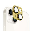 Unibody Matte Metal Tempered Glass Camera Lens Protector for iPhone 15 / iPhone 15 Plus - Gold