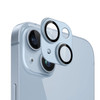 Unibody Matte Metal Tempered Glass Camera Lens Protector for iPhone 15 / iPhone 15 Plus - Blue