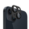 Unibody Matte Metal Tempered Glass Camera Lens Protector for iPhone 14 / iPhone 14 Plus - Black