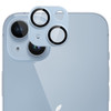 Unibody Matte Metal Tempered Glass Camera Lens Protector for iPhone 14 / iPhone 14 Plus - Blue