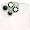 Unibody Matte Metal Tempered Glass Camera Lens Protector for iPhone 14 / iPhone 14 Plus - Green