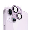 Unibody Matte Metal Tempered Glass Camera Lens Protector for iPhone 14 / iPhone 14 Plus - Light Purple