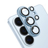 Unibody Matte Metal Tempered Glass Camera Lens Protector for Samsung Galaxy S26 Ultra - Blue