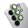 Unibody Matte Metal Tempered Glass Camera Lens Protector for Samsung Galaxy S26 Ultra - Green