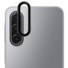 Unibody Matte Metal Tempered Glass Camera Lens Protector for Samsung Galaxy A37 5G - Black