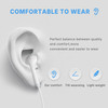 Hi-Fi Digital Audio Circular Wired Earphones with USB-C Connector - White