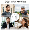 Hi-Fi Digital Audio Circular Wired Earphones with USB-C Connector - White