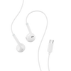 Hi-Fi Digital Audio Circular Wired Earphones with USB-C Connector - White