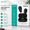 Merkury Innovations Quantum True Wireless Bluetooth Stereo Earbuds with Portable Charging Case - Black