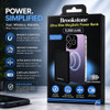 Brookstone Ultra Slim Magnetic MagSafe Power Bank Battery Charger 5000mAh - Black