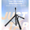 KraftGeek JustTap Tap-To-Open Tripod Selfie Stick - Black