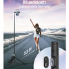 KraftGeek JustTap Tap-To-Open Tripod Selfie Stick - Black