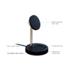 iOttie Velox MagSafe Magnetic Wireless Charging Duo Stand and Pad - Black