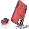 Military Grade HD Armor MagSafe Case with Kickstand for iPhone 17 - Red
