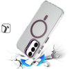 InFrame Series Magnetic Crystal Case with Camera Ring Stand for Samsung Galaxy S26 FE - Purple