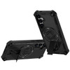 Military Grade Magnetic Tough Ultra Rugged Hybrid Case with Kickstand for Samsung Galaxy S26 FE - Black