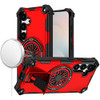 Military Grade Magnetic Tough Ultra Rugged Hybrid Case with Kickstand for Samsung Galaxy S26 FE - Red