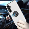 360 Rotating Ring Grip Hybrid Case for Samsung Galaxy S26 FE - Silver