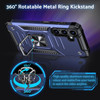 Military Grade Robust Series Dual Layer Hybrid Case with Ring Grip for Samsung Galaxy S26 FE - Blue