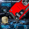 Military Grade Robust Series Dual Layer Hybrid Case with Ring Grip for Samsung Galaxy S26 FE - Red