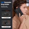 Military Grade Hybrid Case with Ring Grip and Camera Lens Protector for Samsung Galaxy S26 FE - Black