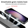 Military Grade Hybrid Case with Ring Grip and Camera Lens Protector for Samsung Galaxy S26 FE - Black