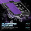 Military Grade All-In-One Ring Stand Card Case for Samsung Galaxy S26 FE - Purple
