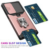 Military Grade All-In-One Ring Stand Card Case for Samsung Galaxy S26 FE - Rose Gold