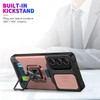 Military Grade All-In-One Ring Stand Card Case for Samsung Galaxy S26 FE - Rose Gold