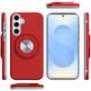 Circular Series Hybrid Case with Rotating Ring Stand for Samsung Galaxy S26 FE - Red