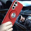 Circular Series Hybrid Case with Rotating Ring Stand for Samsung Galaxy S26 FE - Red