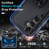 Military Grade TUFF Shockproof Hybrid Armor Case with Ring Grip for Samsung Galaxy S26 FE - Black
