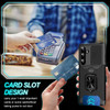 Military Grade All-In-One Ring Stand Card Case for Samsung Galaxy S26 FE - Black
