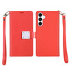 Extra Series Essential Leather Wallet Stand Case for Samsung Galaxy S26 FE - Red