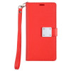 Extra Series Essential Leather Wallet Stand Case for Samsung Galaxy S26 FE - Red