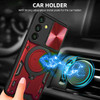 Superior Series Hybrid Case with MagSafe Magnetic Ring Stand and Camera Lens Cover for Samsung Galaxy S26 FE - Red