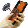 Military Grade Magnetic Tough Ultra Rugged Hybrid Case with Kickstand for Samsung Galaxy S26 FE - Cosmic Orange