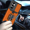 Military Grade All-In-One Ring Stand Card Case for Samsung Galaxy S26 FE - Cosmic Orange