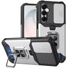 Military Grade All-In-One Ring Stand Card Case for Samsung Galaxy S26 FE - Silver