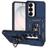 Military Grade Hybrid Case with Ring Grip and Camera Lens Protector for Samsung Galaxy S26 FE - Blue