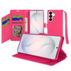 Extra Series Essential Leather Wallet Stand Case for Samsung Galaxy S26 FE - Hot Pink