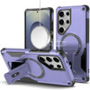 Military Grade HD Armor Magnetic Case with Kickstand for Samsung Galaxy S25 Ultra - Purple