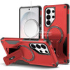 Military Grade HD Armor Magnetic Case with Kickstand for Samsung Galaxy S26 Ultra - Red