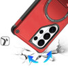 Military Grade HD Armor Magnetic Case with Kickstand for Samsung Galaxy S26 Ultra - Red