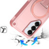 Military Grade HD Armor Magnetic Case with Kickstand for Samsung Galaxy S26 FE - Pink