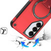 Military Grade HD Armor Magnetic Case with Kickstand for Samsung Galaxy S26 FE - Red