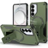 Military Grade HD Armor Magnetic Case with Kickstand for Samsung Galaxy S26 - Green