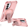 Military Grade HD Armor Magnetic Case with Kickstand for Samsung Galaxy S26 Plus - Pink
