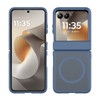 Shade Series Magnetic Ring Hybrid Case with Hinge Protection for Motorola Razr 2026 / 2025 / 2024 - Blue