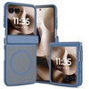 Shade Series Magnetic Ring Hybrid Case with Hinge Protection for Motorola Razr 2026 / 2025 / 2024 - Blue